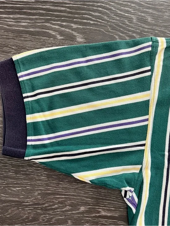 Vintage 90s Cutter & Buck USGA Striped Polo Shirt - Picture 3 of 10